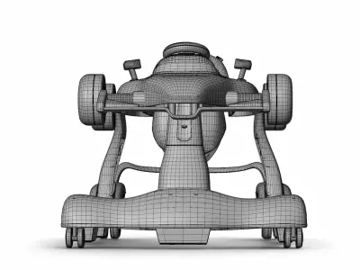 Kids Racing Walker Car Model 3D model