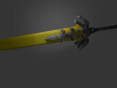 Magiks Soulsword Game-Ready 3D Asset Inspired by Marvel Rivals 3D model