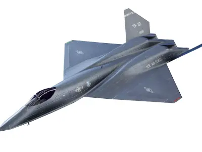 USAF-Northrop YF-23 Low-poly 3D model