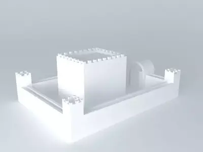 Brick castle Free 3D model