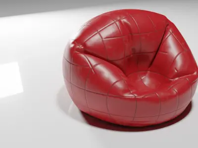 Bean Bag Free low-poly 3D model