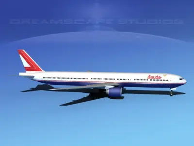 Boeing 777-300 Lauda 3D model
