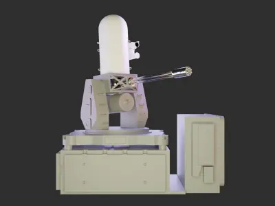 Phalanx rocket launcher Low-poly 3D model