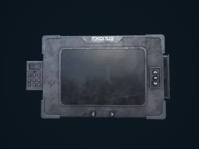 Sci-Fi Monitor Low-poly 3D model buy