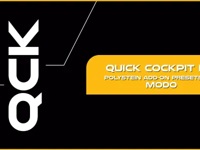 Quick Cockpit Kit Vol 1 - Polystein Add-on Presets for MODO 3D model