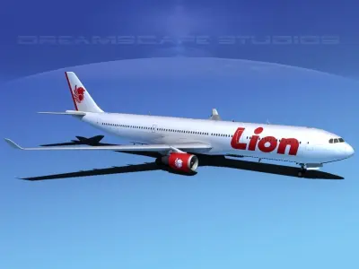 Airbus A330-300 Lion 3D model