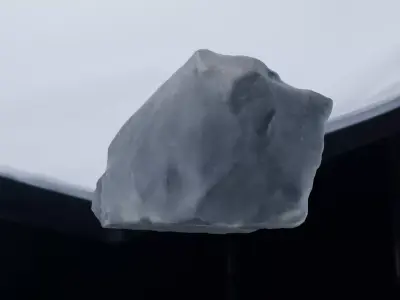 Dark Rough Rock 3D Model Low Poly Game Ready PBR Free low-poly 3D model