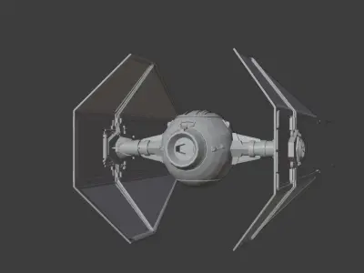 Tie Interceptor 3D model