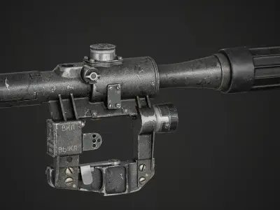 PSO-1 Scope Low-poly High Quality  Low-poly 3D model