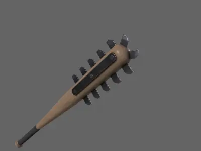 PBR Baseball Bat Weapon V4 Low-poly 3D model