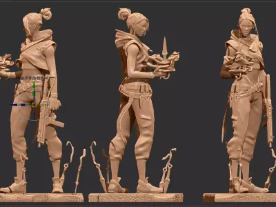 Valorant Jett 3D print model