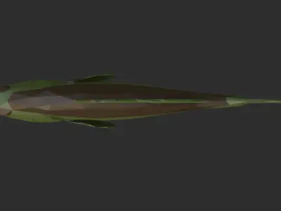 Low Poly Largemouth Bass Low-poly 3D model
