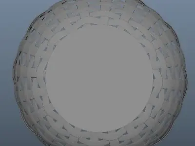 Woven Basket Free 3D model