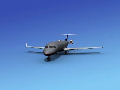 Bombardier CRJ700 United Express 3D model