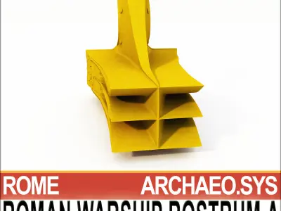 Roman Warship Naval Ram A 3D model