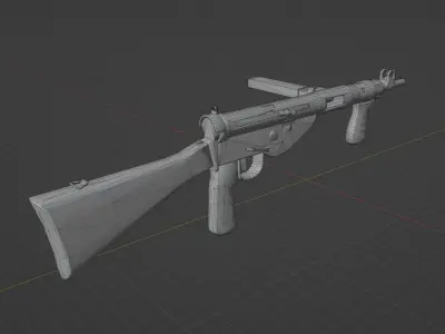 Sten Mk5 Low-poly 3D model