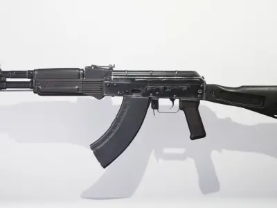 Kalashnikov system  Low-poly 3D model