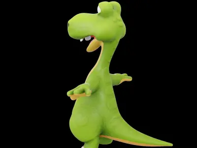 Brachiosaurus DinoWoo Low-poly 3D model