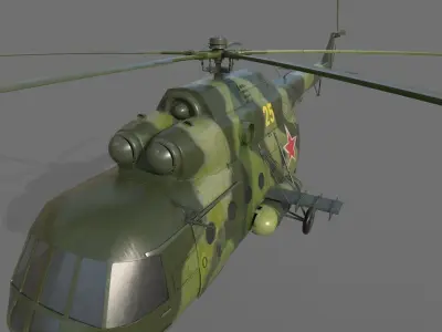Soviet-Russian helicopter Mi-8 3D model