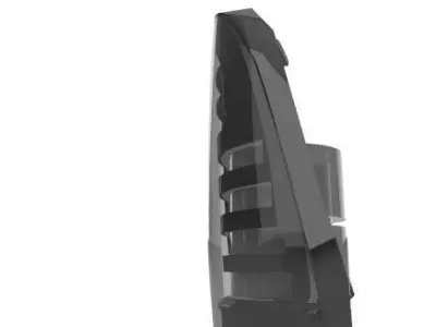 Stop Led Black Toyota Hilux Low-poly 3D model