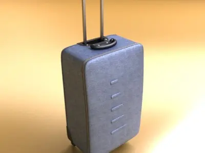 Rolling Suitcase 02 High Detail 3D model