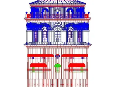 The Galata Tower Low-poly 3D model