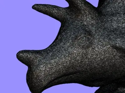 Plastic TRICERATOPS souvenir - 3d SCAN Free 3D model