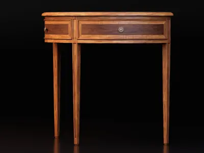 Classic Wooden Console Table 3D model