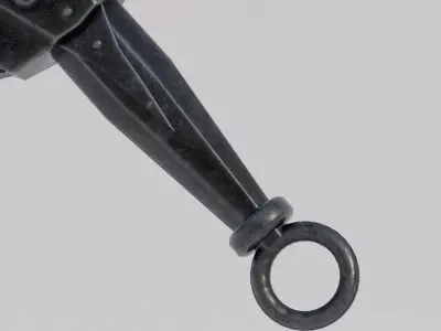 Dragon Bone blade Free low-poly 3D model