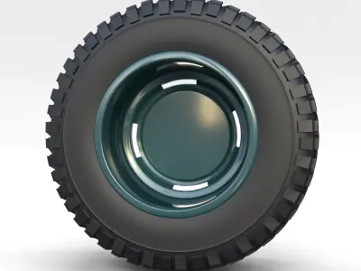 Toyota Land Cruiser FJ 40 Wheel 1 3D model