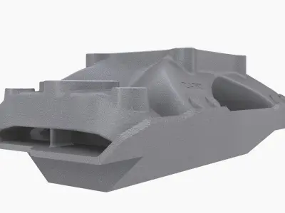 Dart 220 Smallblock Chevy intake manifold Low-poly 3D model