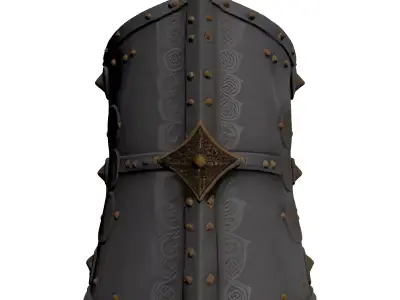 Ornate Medieval Cuirass Armor 3D model