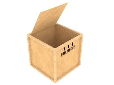 Chipboard Box Free low-poly 3D model