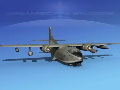 Fairchild C-123K Provider V03 3D model