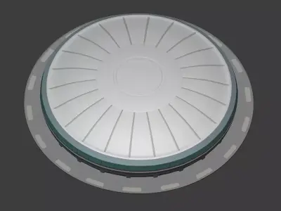 Dome Stadium Mall Building Free 3D model