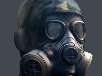 Helmet 3d model military combat Military Low-poly 3D model