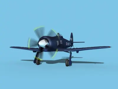 Hawker Sea Fury V12 Royal Australian Navy 3D model