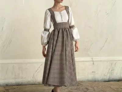 Vintage Dress 3D model