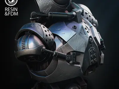 Wicked Marvel Iron Monger Bust Tested for 3D printing 3D print model