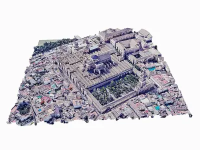 Mosque-Cathedral of Cordoba Low-poly 3D model