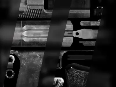 Desert Eagle Handgun Free low-poly 3D model