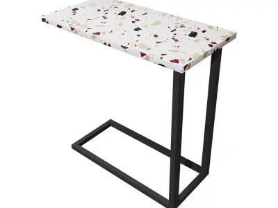 Terrazzo x Carrie Side Table Free low-poly 3D model