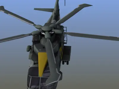 AH101 Merlin Helicopter 3D model