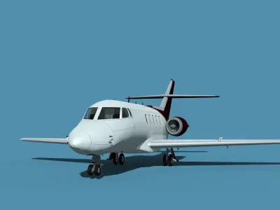 British Aerospace 125 Dominie V04 3D model
