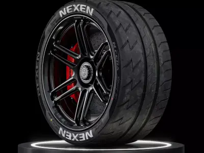 Nexen N Fera Sport R 255 35 ZR18 94W 3D model