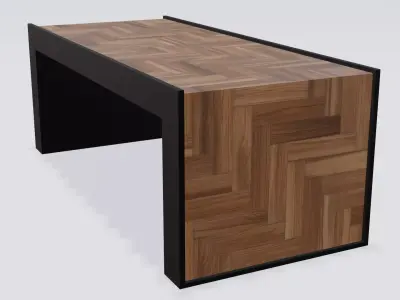 Modren table Low-poly 3D model