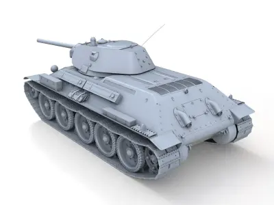 T-34-76 - Model 1941 - Soviet Medium Tank 3D model