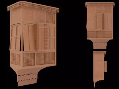mashrabia window 3D model