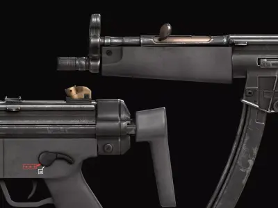 MP5 Submachine Gun 3D model