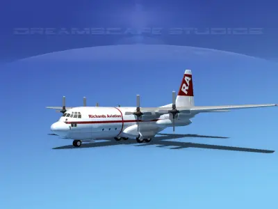 Lockheed C-130 Hercules Richards Aviation 3D model